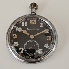 WW2 British Military Jaeger LeCoultre Hand-Winding Pocket Watch 