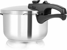 Pressure Cooker - Tower T80245 3L/20cm Stainless Steel with Steamer Basket