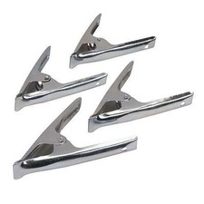 4 x Strong Heavy Duty Metal Clips Market Stall 6" Tarpaulin Clamps Grips    