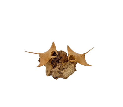Hand carved wooden - manta, rays