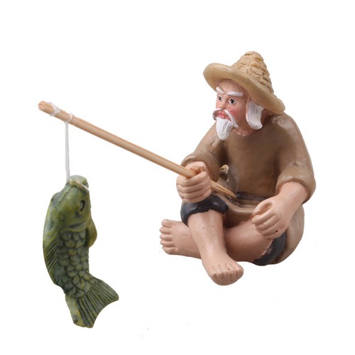 Aquarium old fisherman - old,