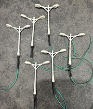 5 Pcs Model Railway HO OO Gauge Lamp Two-head Asymmetrical Street Lights 5cm