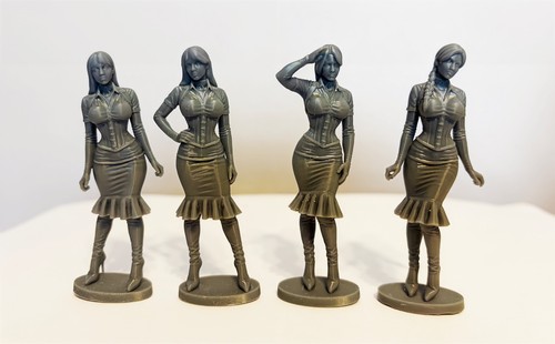 Pack unpainted female - 1:24,