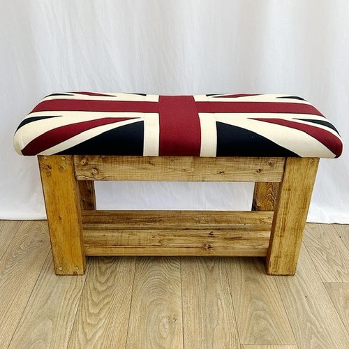 Union jack hallway bench - hallway, with
