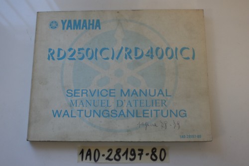 Yamaha rd250c rd400c service - yamaha,