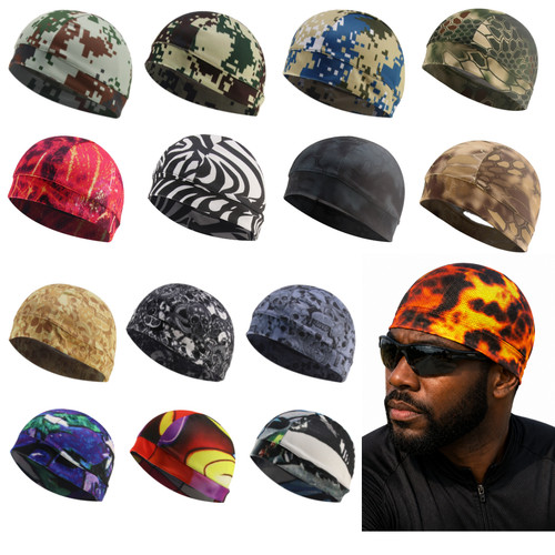 Camouflage skull cap - camouflage, mesh