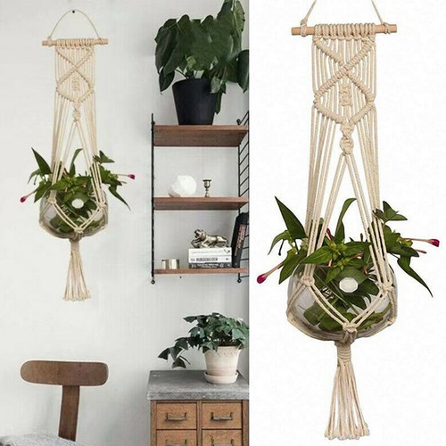 Macrame plant hanger flower - 2x,