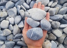 Blue Akron Pebble Sea Depth GARDEN AQUARIUM Decorative Large Garden Stones 3-6cm