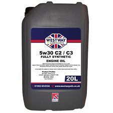 5w30 C2 C3 Synthetic Engine Oil 20 Litres PSA B71: 2290 20L Peugeot Renault Fiat