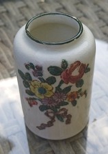 Royal Doulton Miniature Wide Vase Short Neck Old Leeds Spray D4548