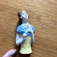 Antique Porcelain Half Doll