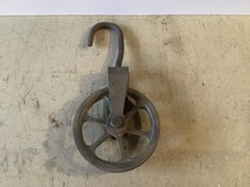 Vintage metal single  swivel pulley