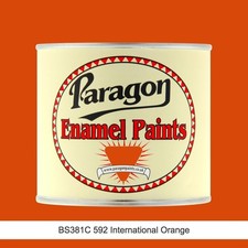 Paragon Paints BS381C 592 International Orange Coach And Machinery Enamel Paint