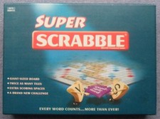 SUPER SCRABBLE by Tinderbox Games - Giant-sized board, Twice as many tiles