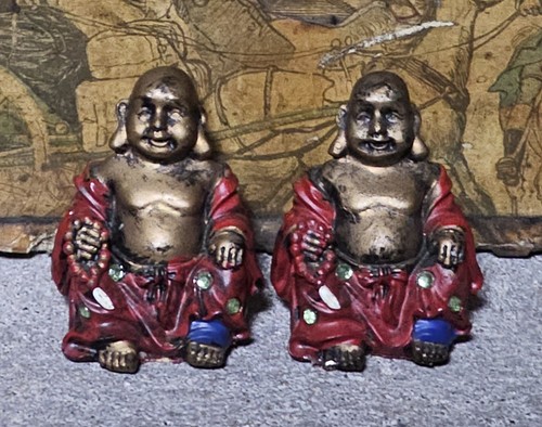 Vintage small ornate buddha - small,