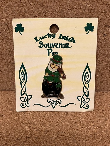 Lucky irish souvenir pin - irish, badge