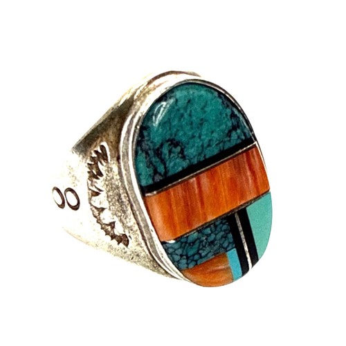 Navajo sterling silver channel - sterling,