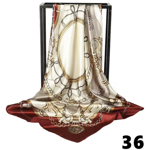 Large 90cm satin silk square - satin,