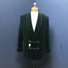 Mens Green Velvet Smoking