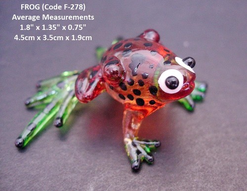 Multi glass frog beautiful - glass,