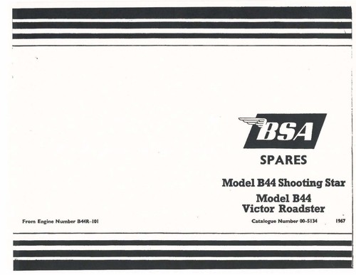 Bsa parts manual - bsa,