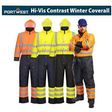 PORTWEST Hi-Vis Contrast Winter Coverall S485