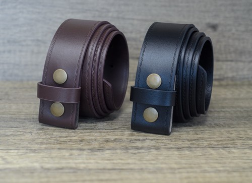 Mens real leather snap - mens,