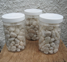 1.5kg Pearlescent Ivory Pebble Stones Vase Filler Plant Pot Topping Home Decor