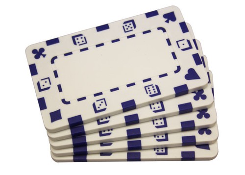 Pcs white rectangular poker - rectangular,