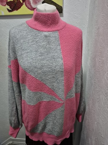 Wallis pink grey jumper