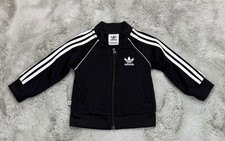 Adidas Originals Baby Track Jacket – Black 3-Stripes – Size 3–6 Months