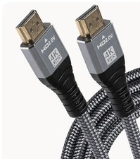 Maplin HDMI to HDMI 4K Ultra HD Braided Cable 10 M Long High Speed HDMI Cable 4K