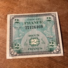 1944 french franc note - 1944, 2
