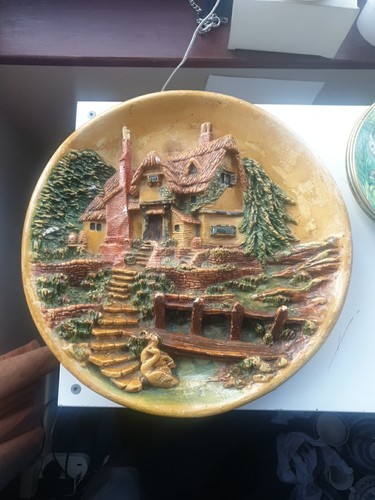Vintage collectors plate 38cm - vintage,