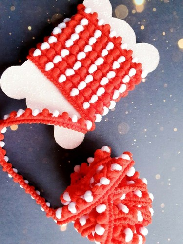 Christmas candycane pom - christmas,