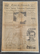 NEWS CHRONICLE WW2 HILTERS