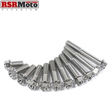 M10 Titanium Drilled Head Hex Flange Bolts 20 25 30 35 40 45 50 55 60 65 70