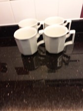 Heritage White Mugs by Johnson