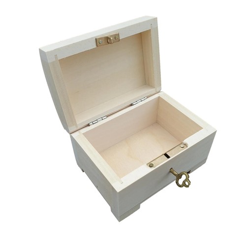 Wooden jewellery small chest - wooden,