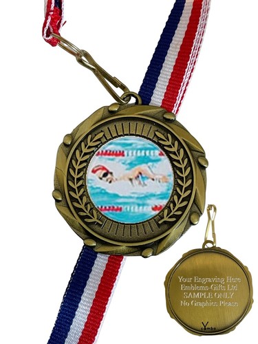 Male swimming award - (e), 45mm