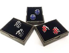 Maltese Cross Cufflinks, Knight Templar Masonic Freemason 50-77-9