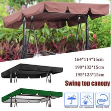 Replacement Swing Seat Canopy Cover Garden Chair Hammock Cushion For 3 Seater