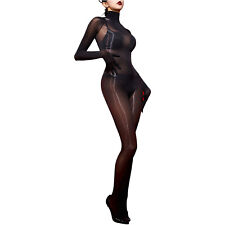 Sexy Womens Sheer Glossy Pantyhose Bodysuit Body Stockings Lingerie Oil-Shiny