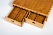 Bamboo tea coffee pod holder