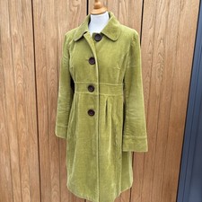 Ladies BodenGreen Soft  Corduroy Coat JACKET UK 12 38"