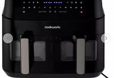 Cookworks 9L Dual Air Fryer - Black