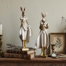 Resin Bunny Figurine Rabbit