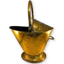 Large Brass Coal Scuttle