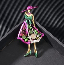 Fashion ballerina Brooch Pin