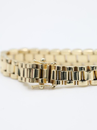 Gold chunky rolex bracelet 9ct - chunky,